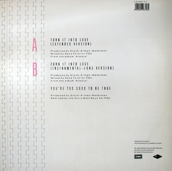 Hazell Dean - Turn It Into Love | EMI (12EM 71) - 2