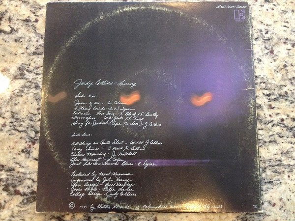 Judy Collins - Living | Elektra (EKS-75014) - 3 Judy Collins - Living | Elektra (EKS-75014) - 3