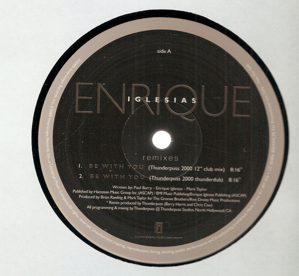 Enrique Iglesias - Be With You (Remixes) | Interscope Records (497 295-1)
