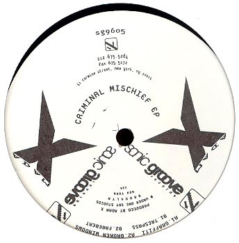 Adam X - Criminal Mischief EP | Sonic Groove (sg9605) - main Adam X - Criminal Mischief EP | Sonic Groove (sg9605) - main