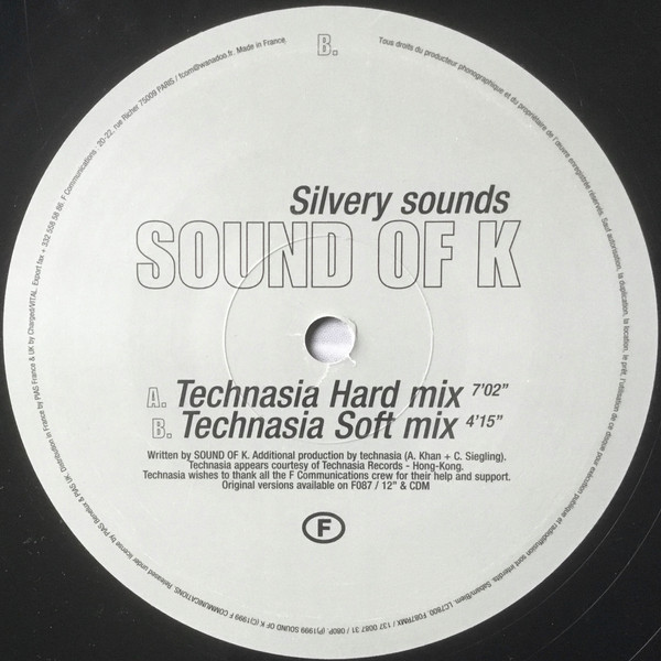 Sound Of K - Silvery Sounds (Technasia Mixes) | F Communications (F087RMX) - 4 Sound Of K - Silvery Sounds (Technasia Mixes) | F Communications (F087RMX) - 4