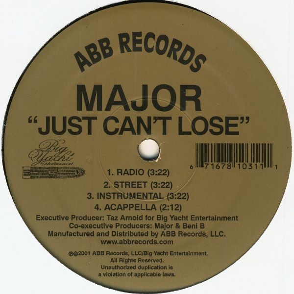 Major - Concrete Ni**a b/w Just Can't Lose | ABB Records (ABB1031-1) - 4