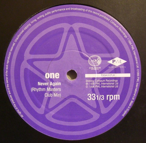 Happy Clappers - Never Again (DJ Promo 2) | Coliseum Recordings (TOGA 012TJX) - main