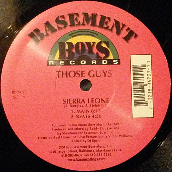Those Guys - Sierra Leone / Do The Boogaloo | Basement Boys Records (BBR-026) - main