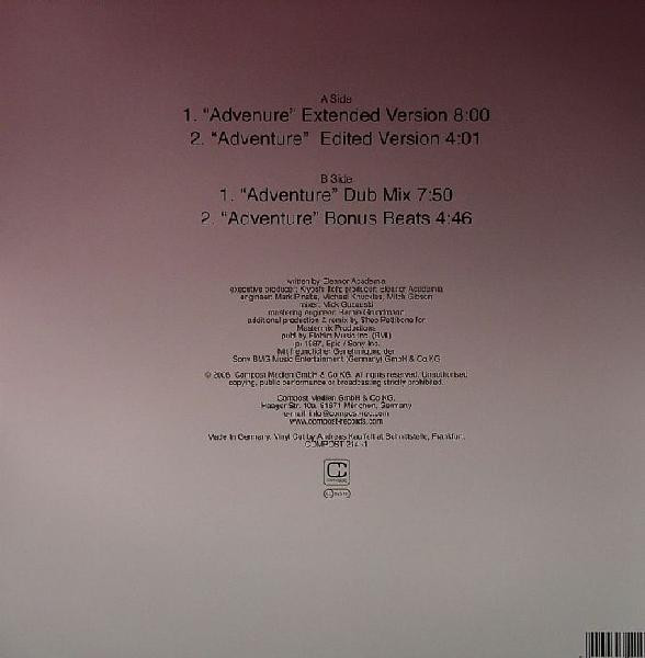 Eleanor - Adventure | Compost Records (COMPOST 214-1) - 2