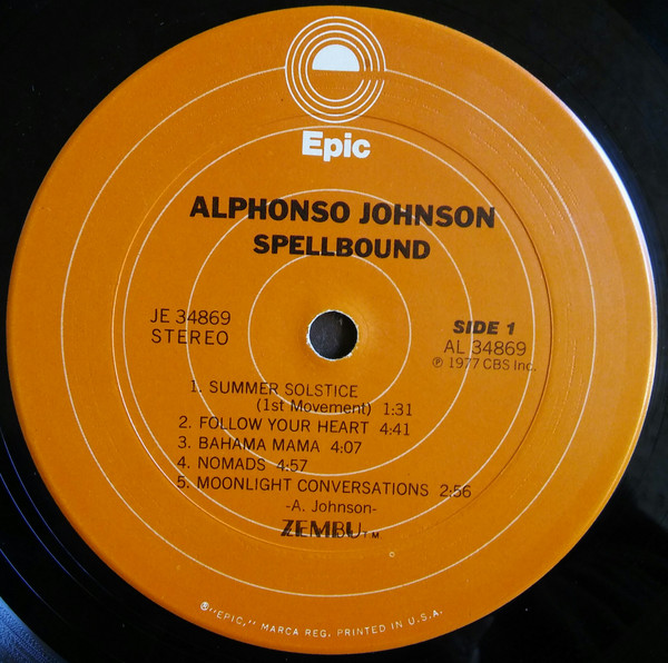 Alphonso Johnson - Spellbound | Epic (JE 34869) - 3 Alphonso Johnson - Spellbound | Epic (JE 34869) - 3