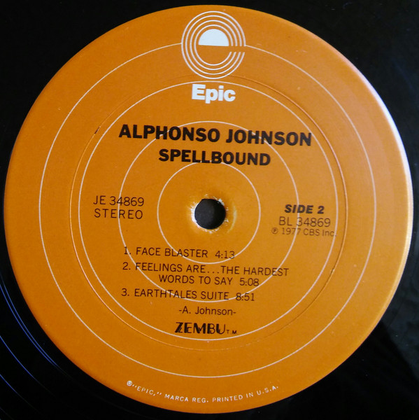 Alphonso Johnson - Spellbound | Epic (JE 34869) - 4 Alphonso Johnson - Spellbound | Epic (JE 34869) - 4