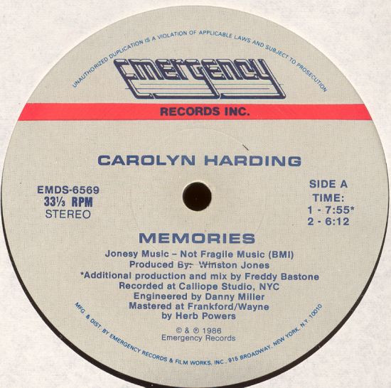 Carolyn Harding - Memories | Emergency Records (EMDS-6569) - 2 Carolyn Harding - Memories | Emergency Records (EMDS-6569) - 2