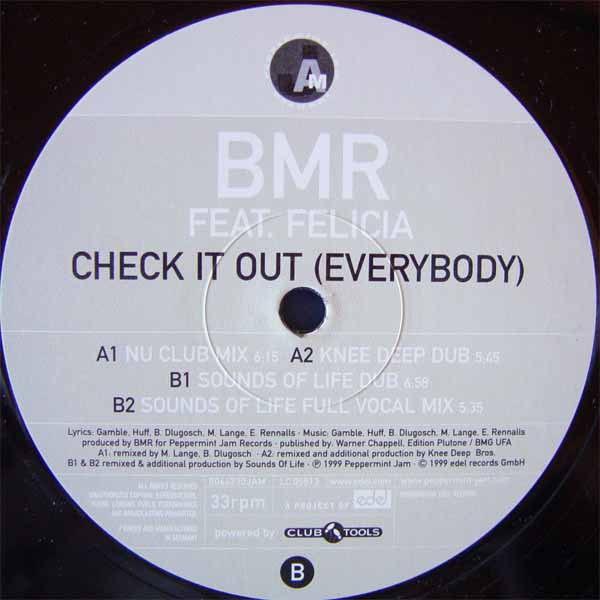 BMR Feat. Felicia Uwaje - Check It Out (Everybody) | Peppermint Jam (006623-0 JAM) - 2 BMR Feat. Felicia Uwaje - Check It Out (Everybody) | Peppermint Jam (006623-0 JAM) - 2