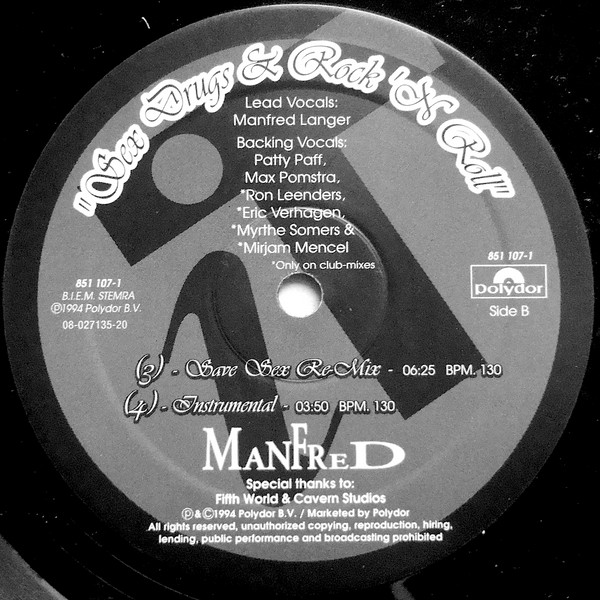 Manfred - Sex Drugs & Rock 'N Roll | Polydor (851 107-1) - 2