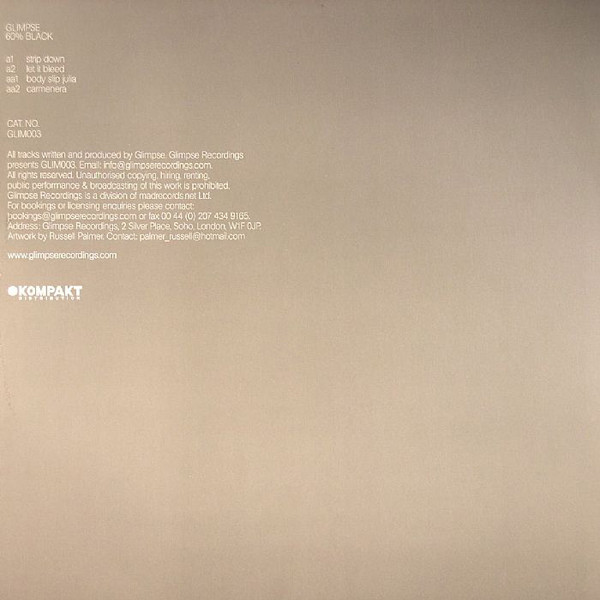 Glimpse - 60% Black | Glimpse (GLIM 003) - 2