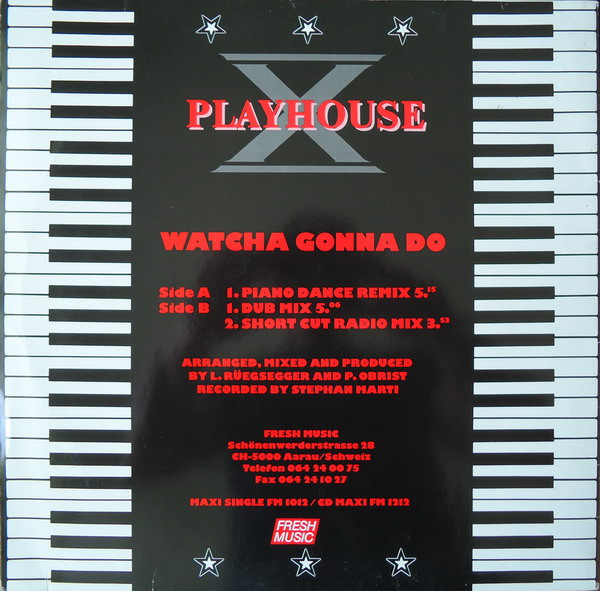 Playhouse-X - Watcha Gonna Do | Fresh Music (FM 1012) - 2 Playhouse-X - Watcha Gonna Do | Fresh Music (FM 1012) - 2