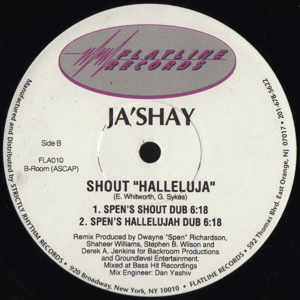 Ja'shay - Shout Hallelujah | Flatline Records (FLA010) - 3