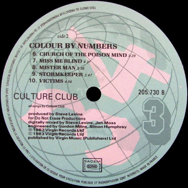 Culture Club - Colour By Numbers | Virgin (205 730) - 4