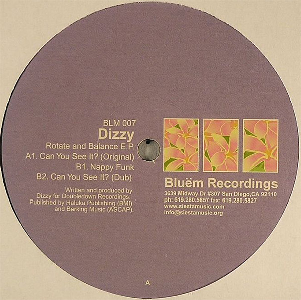 Dizzy - Rotate And Balance E.P. | Bluem Recordings (BLM 007) - 2