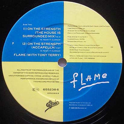 Flame Braithwaite With Tony Terry - On The Strength | Epic (655238 6) - 3 Flame Braithwaite With Tony Terry - On The Strength | Epic (655238 6) - 3
