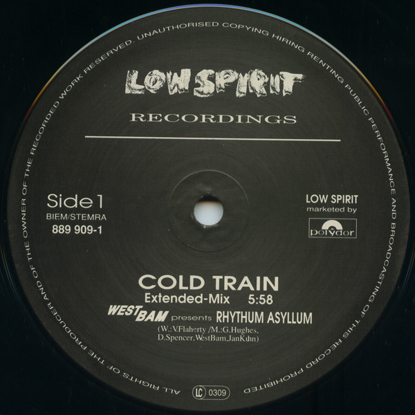 WestBam Presents Rhythum Asyllum - Cold Train | Low Spirit Recordings (889 909-1) - 3