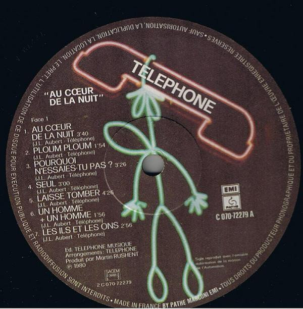 Téléphone - Au Cœur De La Nuit | Pathé (2C 070-72279) - 5