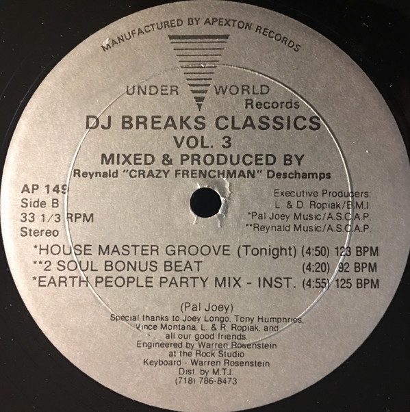 Various - DJ Breaks Classics Vol. 3 | Underworld Records (AP 149) - 2 Various - DJ Breaks Classics Vol. 3 | Underworld Records (AP 149) - 2