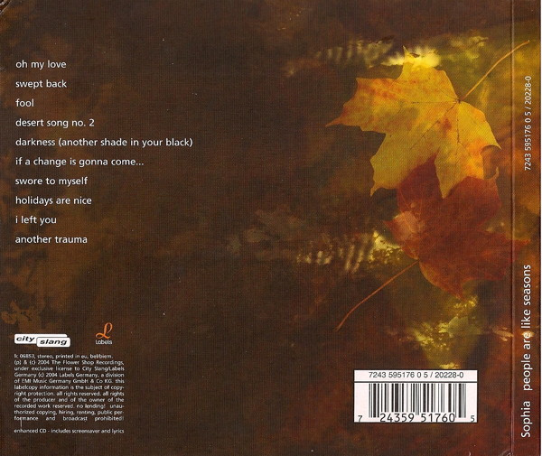 Sophia - People Are Like Seasons | City Slang (20228-0) - 2