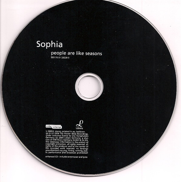 Sophia - People Are Like Seasons | City Slang (20228-0) - 4