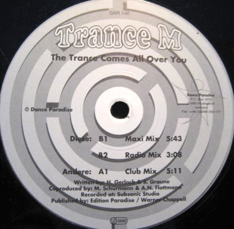 Trance M - The Trance Comes All Over You | Dance Paradise (GAR 148)