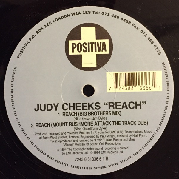 Judy Cheeks - Reach | Positiva (7243 8 81336 6 1) - 2 Judy Cheeks - Reach | Positiva (7243 8 81336 6 1) - 2