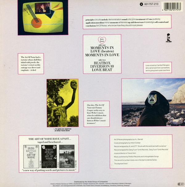 The Art Of Noise - Moments In Love | Island Records (601 757-213) - 2 The Art Of Noise - Moments In Love | Island Records (601 757-213) - 2