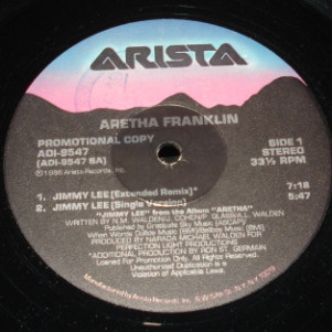 Aretha - Jimmy Lee | Arista (AD1-9547) - main Aretha - Jimmy Lee | Arista (AD1-9547) - main