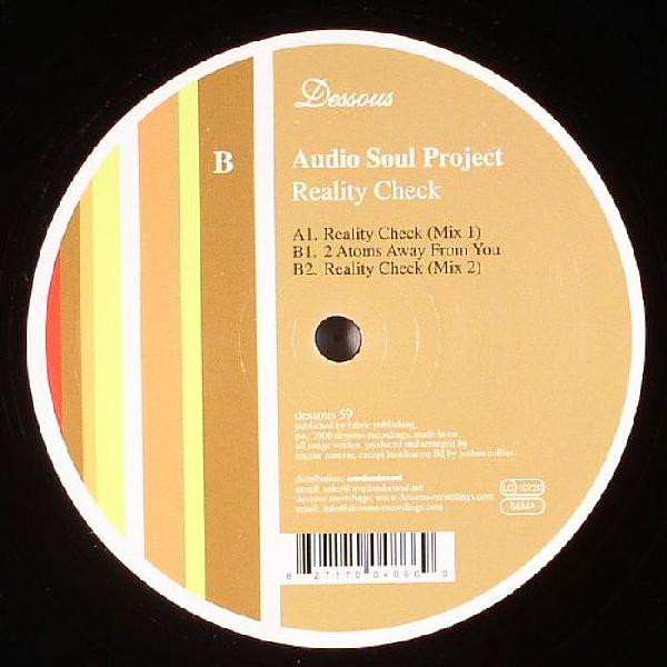 Audio Soul Project - Reality Check | Dessous Recordings (dessous 59) - main Audio Soul Project - Reality Check | Dessous Recordings (dessous 59) - main