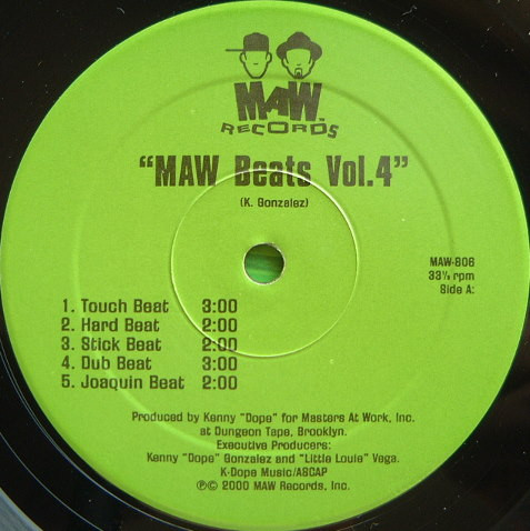 Masters At Work - Beats Vol. 4 | MAW Records (MAW-806) - 3