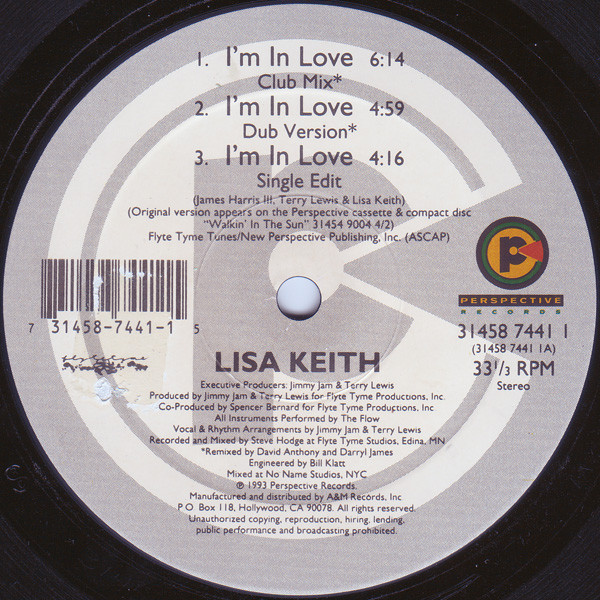 Lisa Keith - I'm In Love | Perspective Records (31458 7441 1)