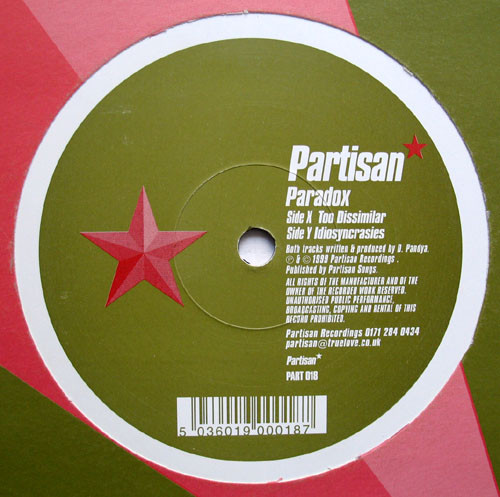 Paradox - Too Dissimilar / Idiosyncrasies | Partisan (PART 018)