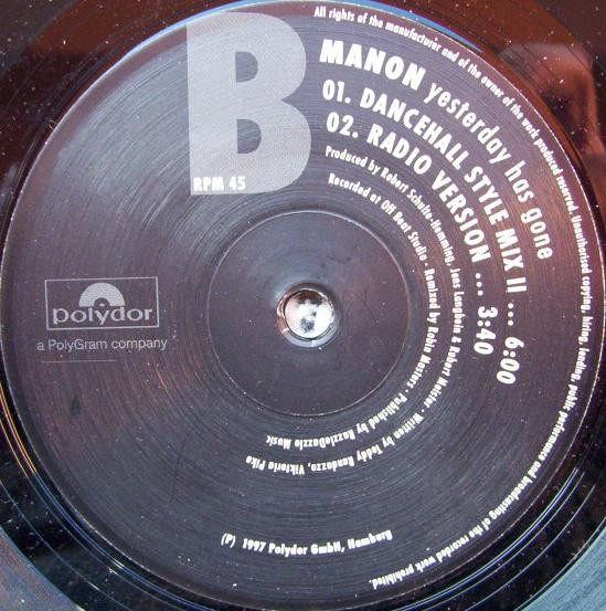 Manon - Yesterday Has Gone | Polydor (569 319-1) - 2 Manon - Yesterday Has Gone | Polydor (569 319-1) - 2