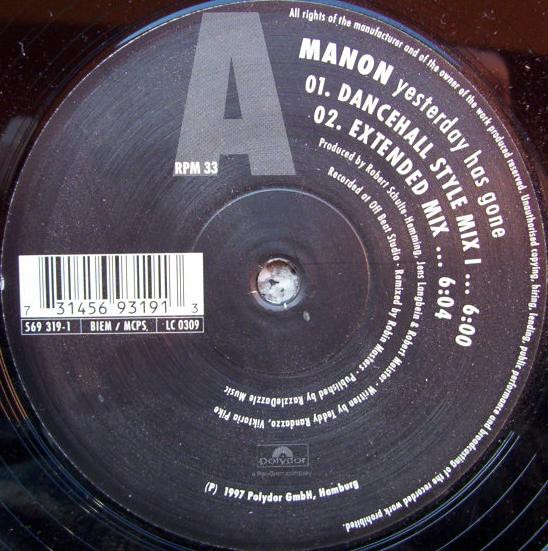 Manon - Yesterday Has Gone | Polydor (569 319-1)