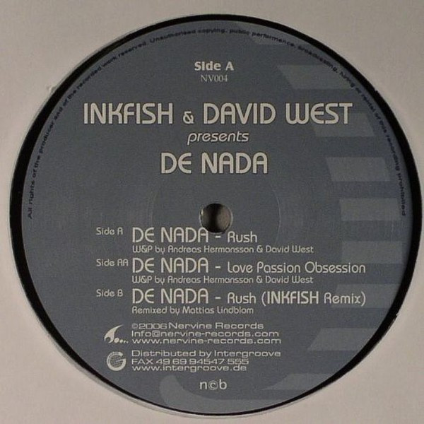 Inkfish & David West Presents De Nada - Rush | Nervine Records (NV004) - main