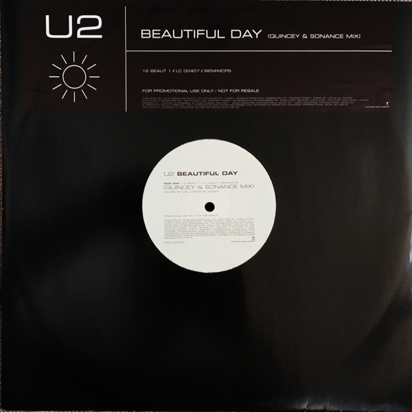 U2 - Beautiful Day (Quincey & Sonance Remix) | Island Records (12 BEAUT 1) - main U2 - Beautiful Day (Quincey & Sonance Remix) | Island Records (12 BEAUT 1) - main