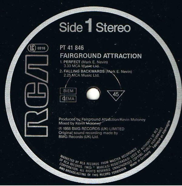 Fairground Attraction - Perfect | RCA (PT 41846) - 3