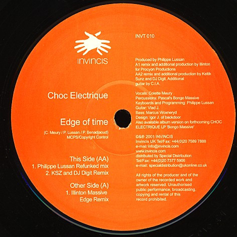 Choc Electrique - Edge Of Time | Invincis (INVT 010)