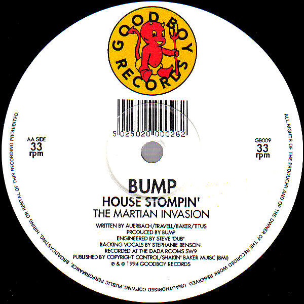 Bump - House Stompin' | Good Boy Records (GB009) - 2