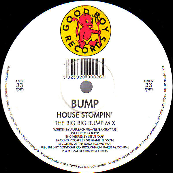 Bump - House Stompin' | Good Boy Records (GB009)