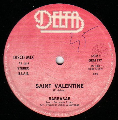 Barrabas - Saint Valentine | Delta (DEM 777) - main