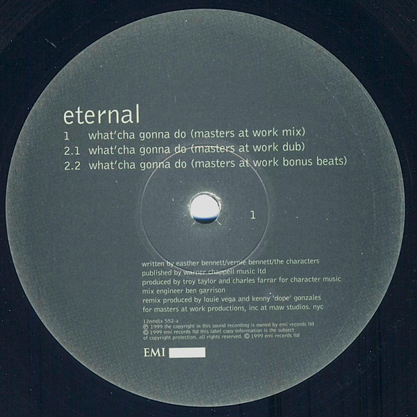 Eternal - What'cha Gonna Do (MAW Remixes) | EMI (12EMDJX 552) - 3