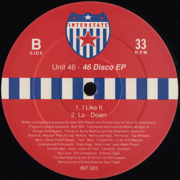 Unit 46 - 46 Disco EP | Interstate Records (INT 003) - 2 Unit 46 - 46 Disco EP | Interstate Records (INT 003) - 2