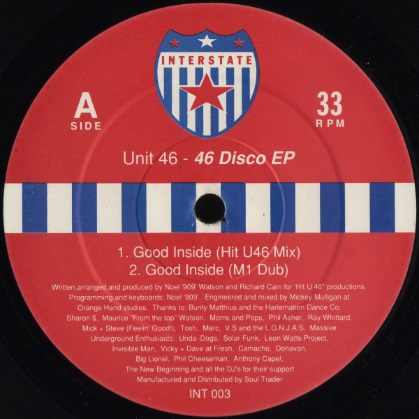 Unit 46 - 46 Disco EP | Interstate Records (INT 003) - main Unit 46 - 46 Disco EP | Interstate Records (INT 003) - main