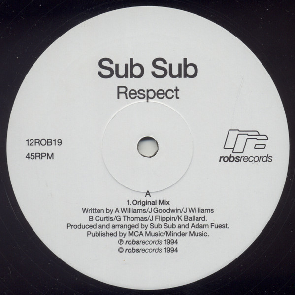 Sub Sub - Respect | Robs Records (12 ROB 19) - 3