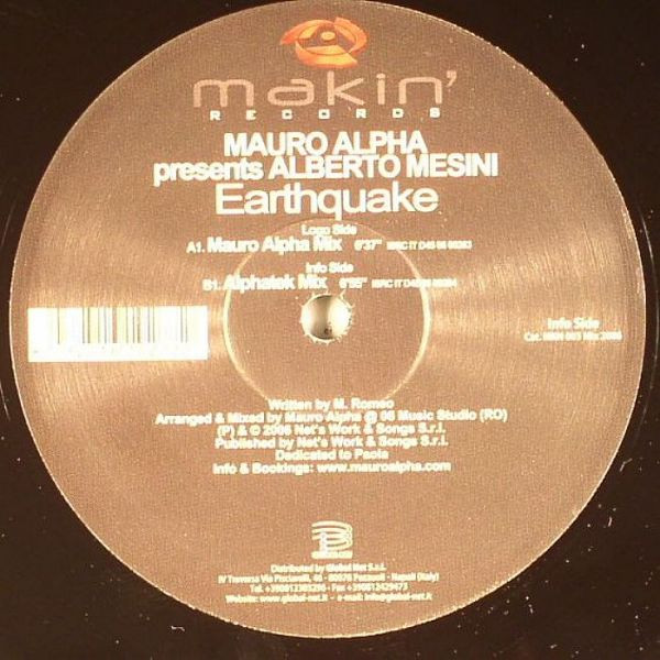 Mauro Alpha presents Alberto Mesini - Earthquake | Makin' Records (MKN 003) - 6 Mauro Alpha presents Alberto Mesini - Earthquake | Makin' Records (MKN 003) - 6