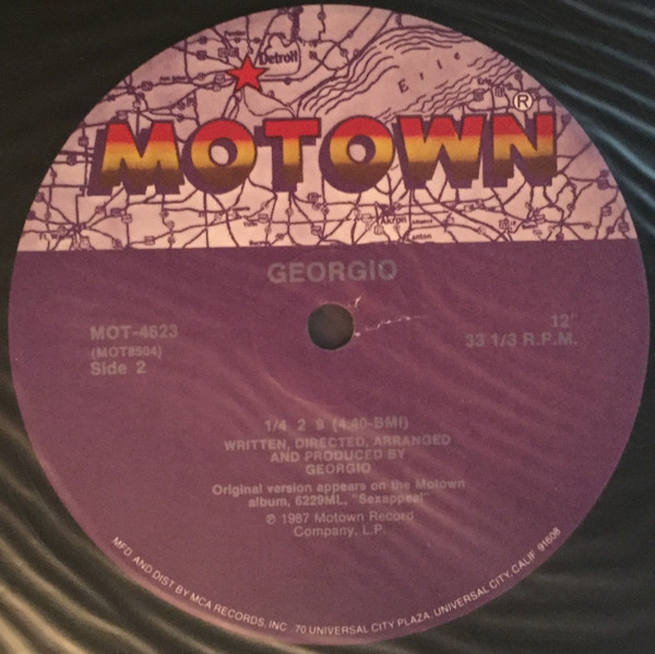 Georgio - I Don't Want 2 Be Alone | Motown (MOT-4623) - 3