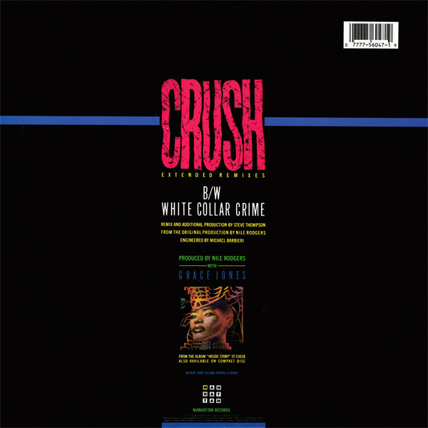 Grace Jones - Crush | Manhattan Records (V-56047) - 2 Grace Jones - Crush | Manhattan Records (V-56047) - 2