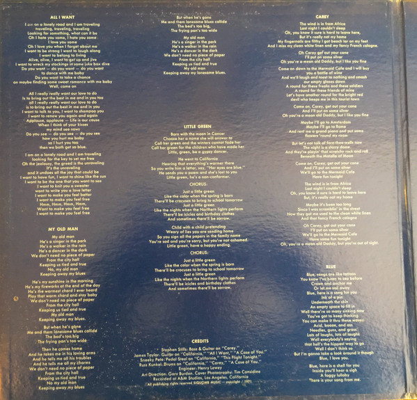 Joni Mitchell - Blue | Reprise Records (SMAS-93826) - 2 Joni Mitchell - Blue | Reprise Records (SMAS-93826) - 2